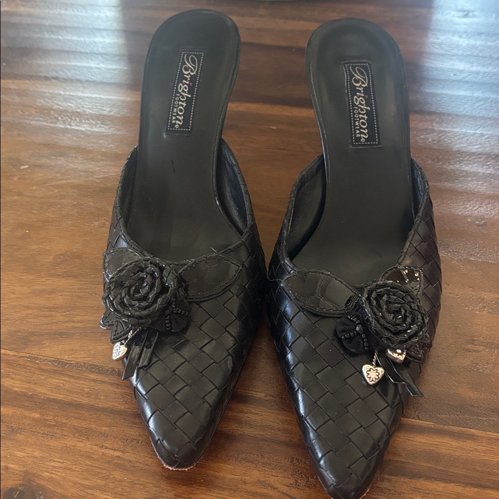 Brighton Black Women's mules size 7 1/2